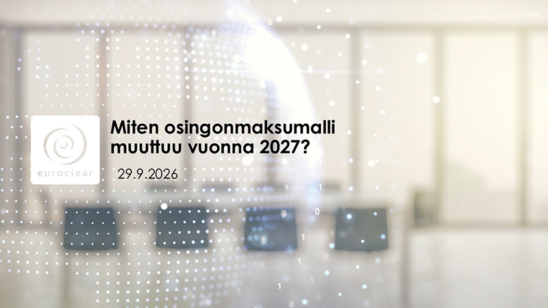 Webinaari: Miten osingonmaksumalli muuttuu vuonna 2027