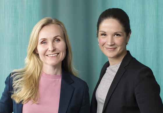 Sofia Hovelius och Susanna Pärlfjärd, Euroclear Sweden